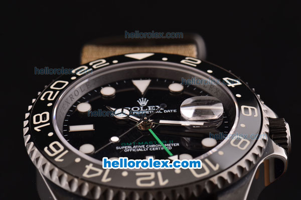 Rolex GMT-Master Pro-Hunter Asia 2813 Automatic Movement PVD Case with Ceramic Bezel and Black Dial - Click Image to Close